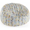 Sablio Sedací vak Cocoon Barevné lístky - 75 x 45 x 35 cm