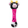 Be Fun Hračka krava plyšová s TPR gumou pre šteňa 17 cm