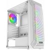 EVOLVEO Xenon, skriňa ATX, 4x ventilátor ARGB 120 mm, sieťovina na prednom paneli pre prúdenie vzduchu, biela