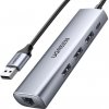 Replikátor portov UGREEN USB-A HUB 3 x USB-A 3.0 + 1 x MicroUSB 3.0 + 1 x RJ-45 (60812)