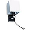 SLV SCHRACK TECHNIK LID13253 Somni Square LED Wall Lamp 3W + E27 40W IP20 brushed chrome