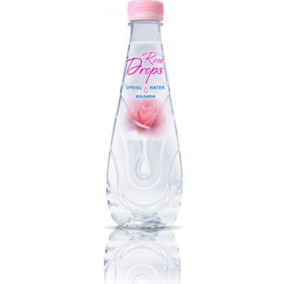 ROSE DROPS Pramenitá ružová voda na pitie ROSE DROPS 0,5 l