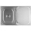Aqualine Nerezový drez s odkvapom 78x18x48cm AQ7848B