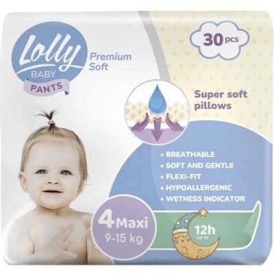 LOLLY BABY Pants soft Maxi 4 30 ks
