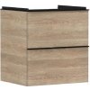 Hansgrohe Xelu Q - Umývadlová skrinka, 63x58x50 cm, 2 zásuvky, prírodný dub/matná čierna 54025670