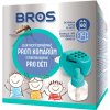 Bros Elektrický odparovač proti komárom + tekutá náplň pre deti 40 ml