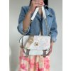 Laura Biaggi Crossbody s potlačou DX-F290-whiteFLOWERS