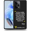 Picasee silikónový čierny obal pre Xiaomi Redmi Note 12 5G - Kazma - SVĚT PATŘÍ TĚM, CO SE NEPOSEROU