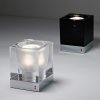 Fabbian Cubetto stolná lampa GU10 chróm/čierna - D28B0302