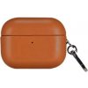 AppleKing obal z PU kože s karabínou pre AirPods Pro 2 (2022) - sedlovo hnedý - možnosť vrátiť tovar ZADARMO do 30tich dní