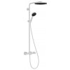 Hansgrohe Pulsify S Puro - Showerpipe 260 1jet s termostatom Ecostat Fine s ručnou sprchou 3jet, biela matná 24236700