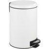 Wenko WENKO 22707100 - Odpadkový kôš LEMAN 25x38 cm biela/čierna WE0256 + záruka 3 roky zadarmo + záruka 3 roky zadarmo
