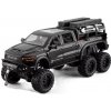Dodge RAM Mammoth kovový model hračka na batérie svetla zvuk 1:24 Čierna
