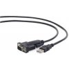 GEMBIRD Káblový adaptér USB-sériový 1,5 m 9 pin (com), čierny (UAS-DB9M-02)