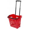 Košík Racks PB01 0460x355x420 mm, nákupný, teleskopická rúčka, s kolieskami