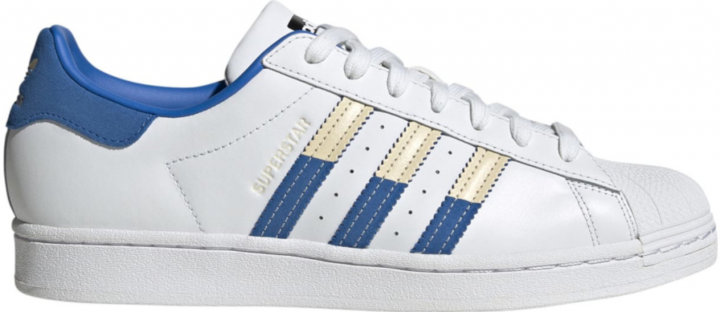 adidas ORIGINALS Superstar cloud white/sand strata/bright royal Biela