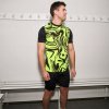 CAMISETA MANGA CORTA LION II NEGRO AMARILLO FLUOR L