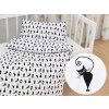 Biante Detské bavlnené posteľné obliečky do postieľky Sandra SA-019 Čierne mačky Do postieľky 90x120 a 40x60 cm