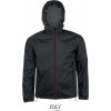 SOL´S SKATE / Podšitá unisex vetrovka - black/dark grey XXL