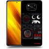 Picasee silikónový čierny obal pre Xiaomi Poco X3 - WAVES