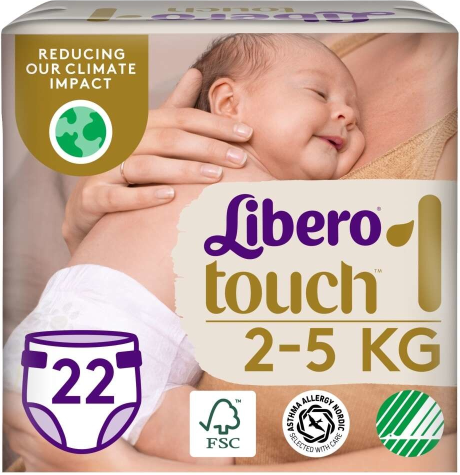 Libero Touch 2-5 kg Newborn 1 22 ks