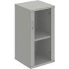 Policová skriňa Strong P, 40x76,8x40 cm, sivá/sivá