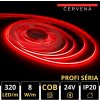 LEDprodukt PROFI LED pásik 320LED/m COB 8W/m červený IP20 24V