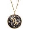 Fossil Pozlátený náhrdelník znamenia kozorožec JF04847710