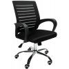 INLEA VALCOR ergonomická kancelárska stolička, čierna