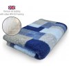 DRYBED Premium Vet Bed Patchwork svetlomodrý 100 x 75 cm