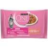 PURINA ONE cat Junior mini filetky s lososom a mrkvou v šťave 4 x 85 g