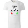 Futbal volá - Tričko z organickej bavlny - 2XL ( Biela )