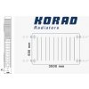 KORAD Radiátor 22K 600/3000 (KORAD 22K 600/3000)