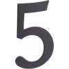 PSG 64.155 - hliníková 3D číslica 5, číslo na dom, výška 190 mm, čierna