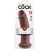 King Cock 10 veľké dildo so semenníkmi s prísavkou hnedé 25 cm