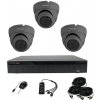 Monitorrs Security 4K AHD 3 kamerový set 8 Mpix Eco GDome (6038K3) (Monitorrs Security)