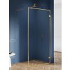 New Trendy Avexa Gold Brushed stena sprchového kúta walk -in 90 cm zlatá brúsený/sklo priehľadné EXK-3134