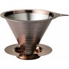 Hario Hario - Double Mesh Metal Dripper - Kovový dripper s filtrem z růžového zlata