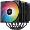 DEEPCOOL chladič AG620 BK ARGB V2 / 2x 120mm fan / 6x heatpipes / PWM / pre Intel aj AMD / čierny