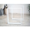 Treesome Úzká Železná Industrial Podnož Stolová Noha 2ks Bílá Rozměr: Š 60 x V 72 cm