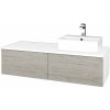 Dreja Kúpeľňová skrinka MODULE SZZ12 120 umývadlo Joy 3 - N01 Biela lesk / D05 Oregon / Levé