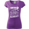 1976 v kocke - Dámske tričko Pure - L ( Fialová )