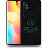 Picasee silikónový čierny obal pre Xiaomi Mi Note 10 Lite - LEFT A MARK