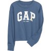 GAP 788206-03 dětské tričko s metalickým logem Modrá