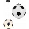 Stropné svietidlo TOOLIGHT futbalová lopta sklo biele E27