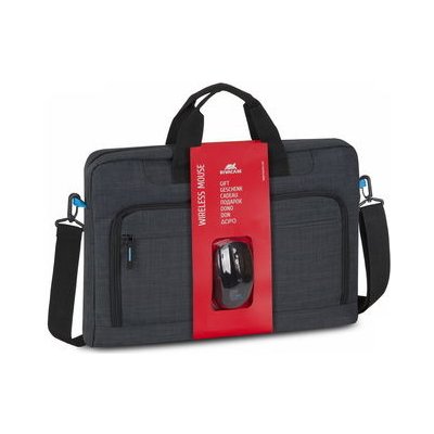 Riva Case 8058 čierna / taška na notebook 17.3 / vrátane bezdrôtovej myši / vonkajší rozmer 460x310x60 mm / 0.575 kg (4260403575260)