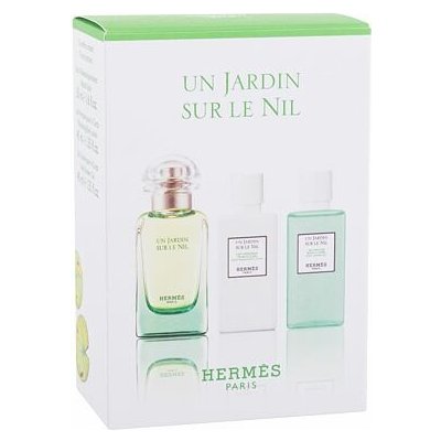 Hermes Un Jardin Sur Le Nil dárková sada: EDT 50 ml + tělové mléko 40 ml + sprchový gel 40 ml unisex