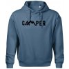 Camper nápis - Oversized mikina pánska Moon - kratšia + širšia - S ( Denim )