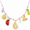 Náhrdelník Sunny Charm (18K pozlátená oceľ s farebnými príveskami)