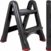 Schodíky TITAN LADDER čierny 47,0x43,5x63,0cm